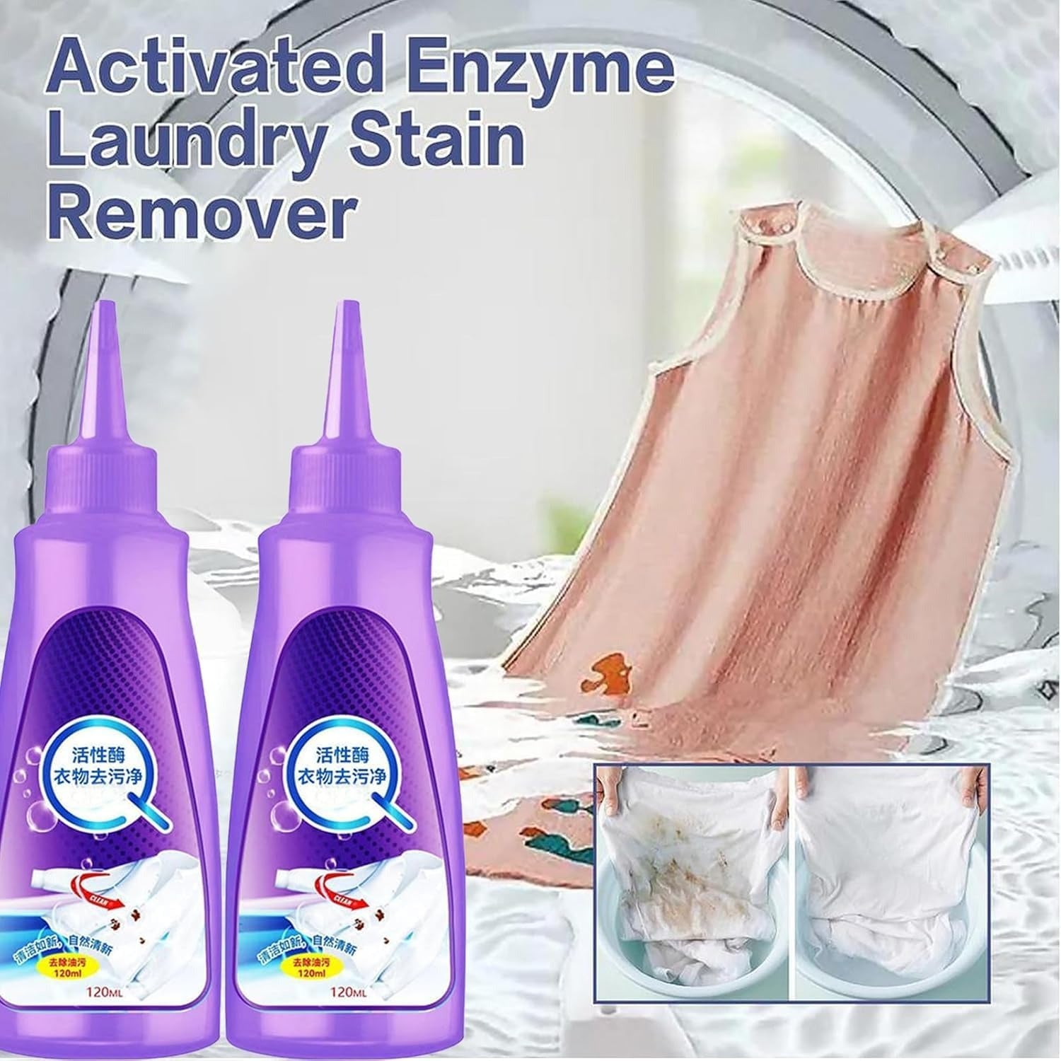 Powerful Stain Remover for Clothes- Buy 1 Get 1 Free